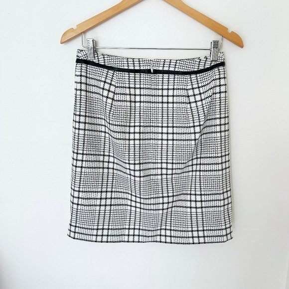 White House Black Market - Black and White Striped Skirt - Picture 2 of 4